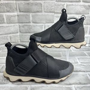 Sorel Kinetic Women's Size 8 Sneakers Slip On High Top Shoes Black NL3374-010